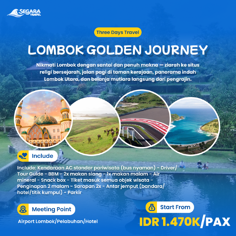 Lombok Senior & Retiree Tour Package | Segara Travel - Travel Agency Lombok - Segara Travel